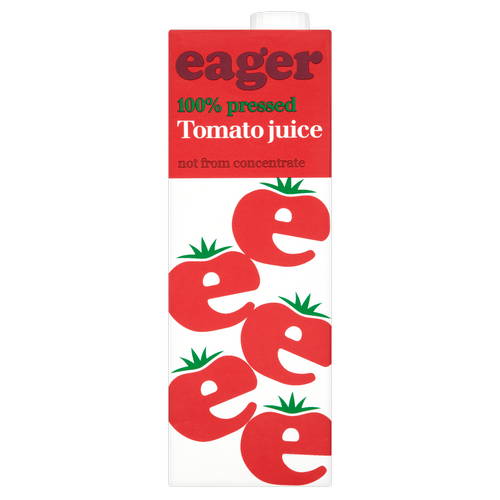 eager Tomato Juice 100% Pressed 1 Litre (Not from Concentrate)