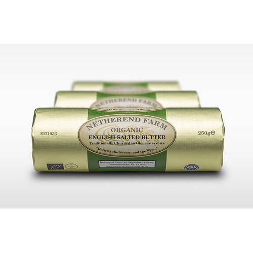 Netherend Salted Butter Organic Roll 250g